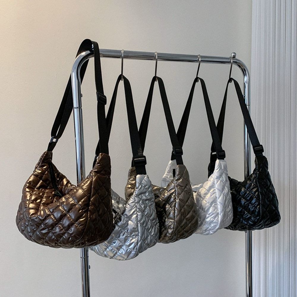 Shoulder Bag Structured - Tas bahu selempang wanita, kapasitas besar