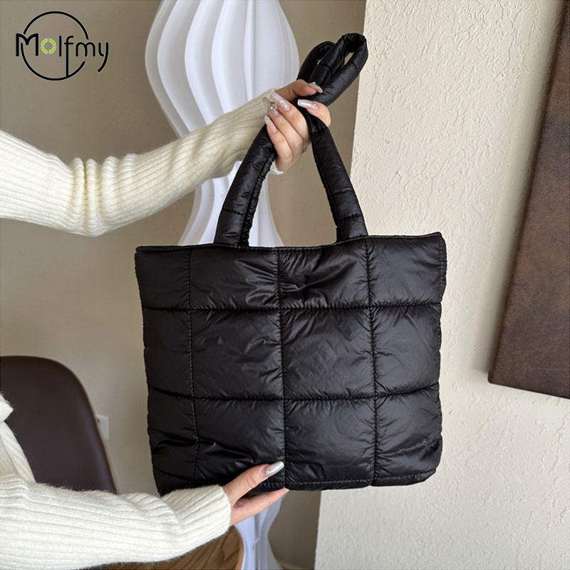 Shoulder Bag Structured - Tas bahu empuk musim dingin untuk