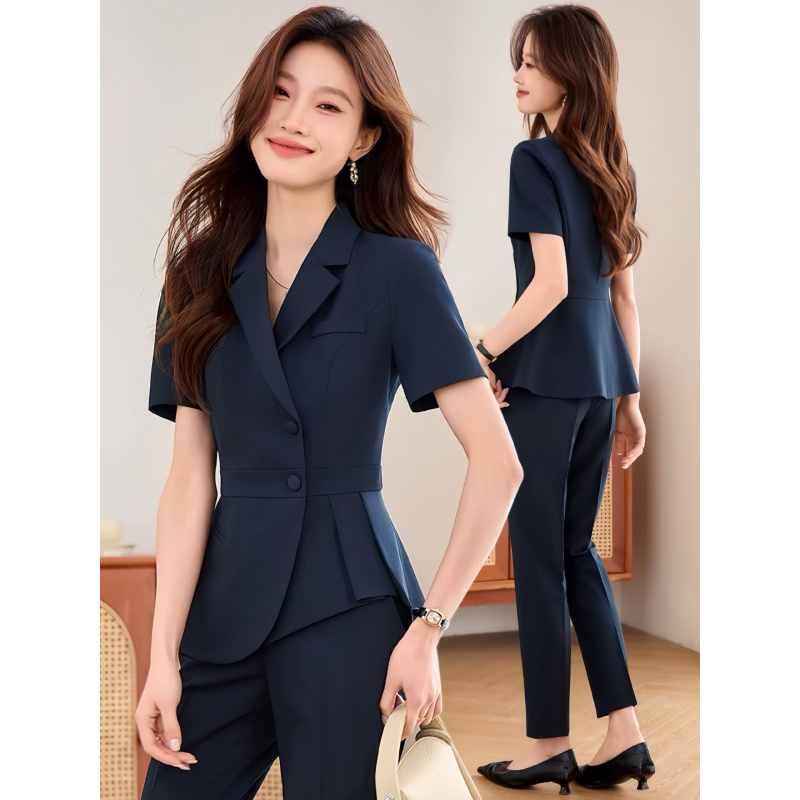 Women Formal Wear Store - Setelan profesional tipis wanita warna biru