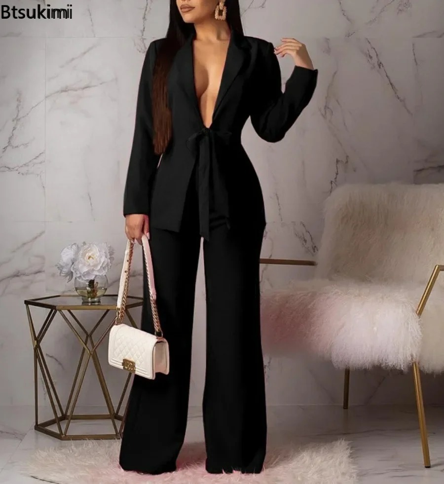Setelan Bisnis Formal Wanita T - Women Formal Wear With Tie ulasan dan harga