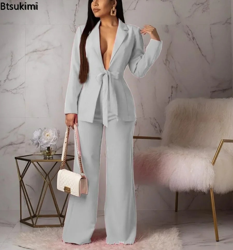 Setelan Bisnis Formal Wanita T - Women Formal Wear With Tie ulasan dan harga
