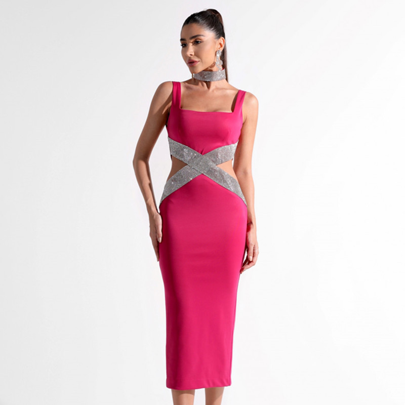 Gaun Mini Glam Hollow Hot Diam - Women Formal Wear H&M ulasan dan harga