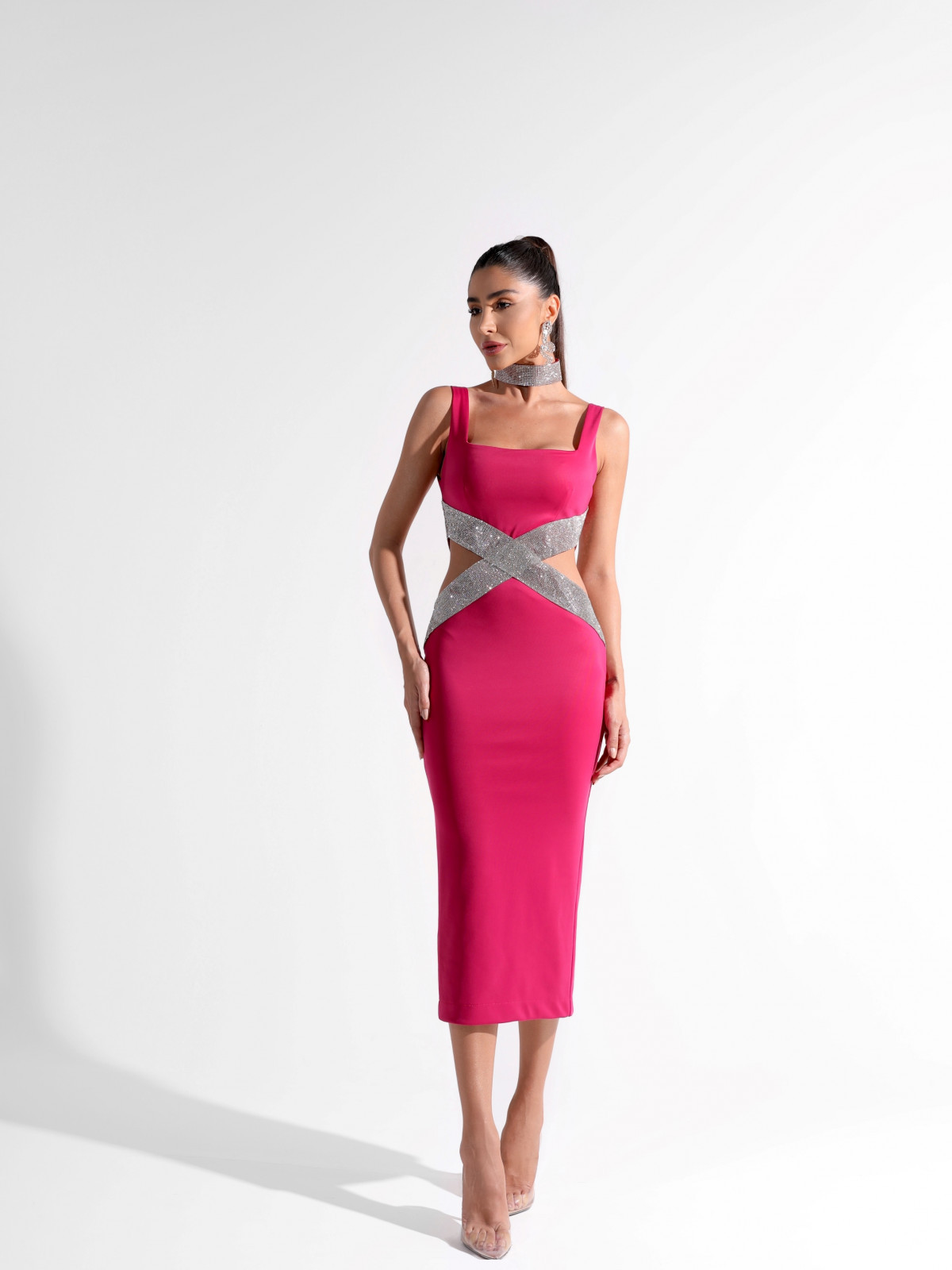 Gaun Mini Glam Hollow Hot Diam - Women Formal Wear H&M ulasan dan harga