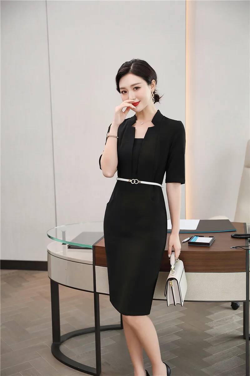 Gaun Formal OL Model Slim Hips - Women Formal Wear H&M ulasan dan harga
