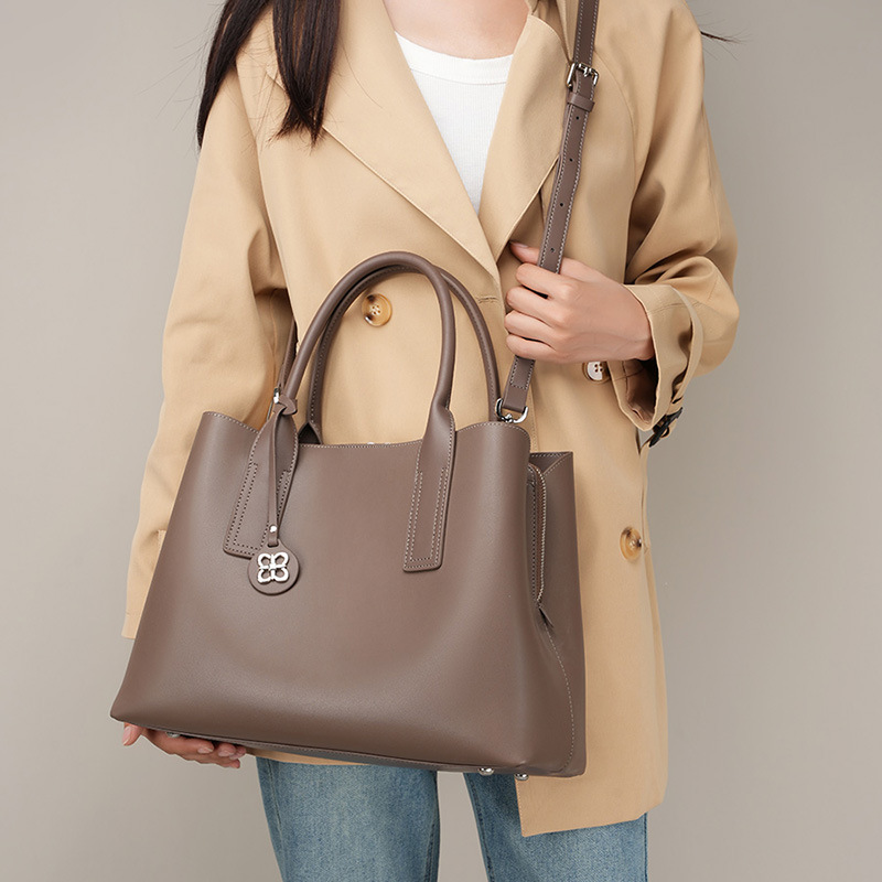 Tas Tote Wanita Kulit Asli Hit - Shoulder Bag Structured ulasan dan harga