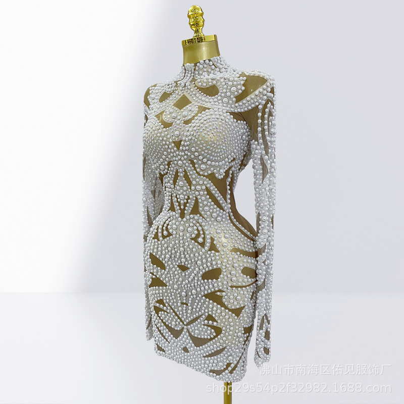 Gaun Mini Mewah Berbahan Mesh  - Women Formal Wear H&M ulasan dan harga