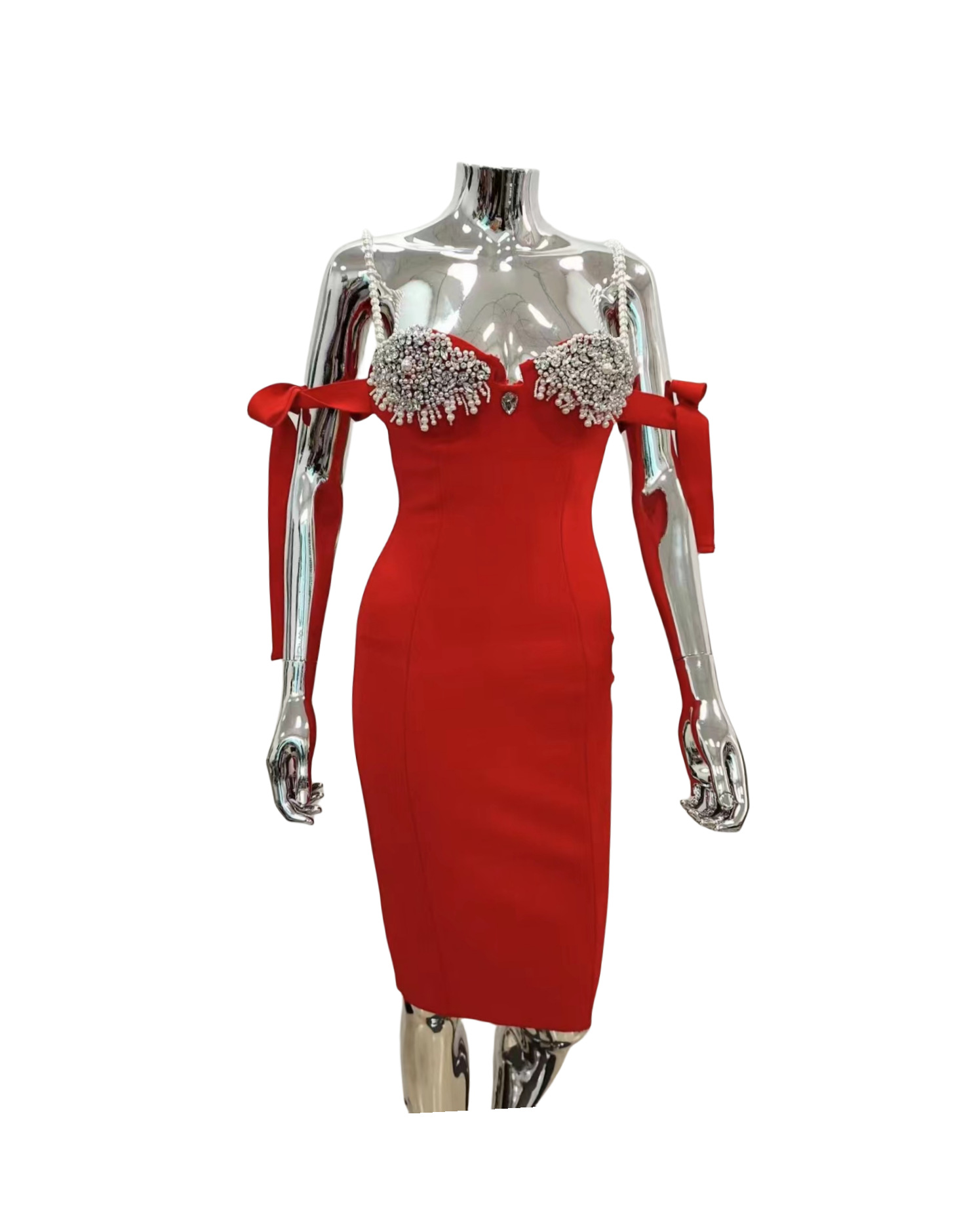 Gaun Panjang Glamour dengan Ta - Women Formal Wear H&M ulasan dan harga