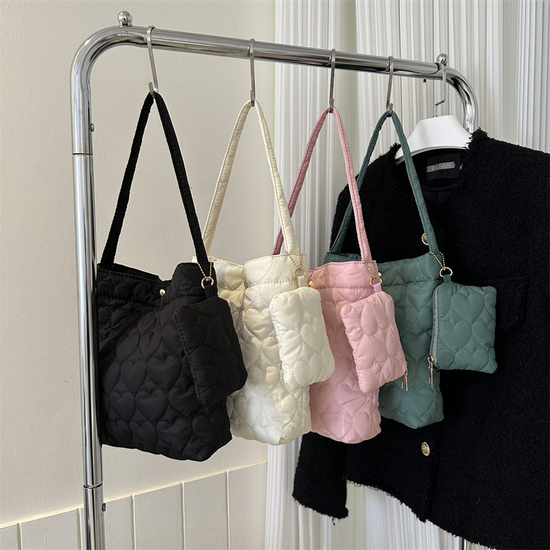 Tas Tote Berwarna Solid Model  - Shoulder Bag Structured ulasan dan harga