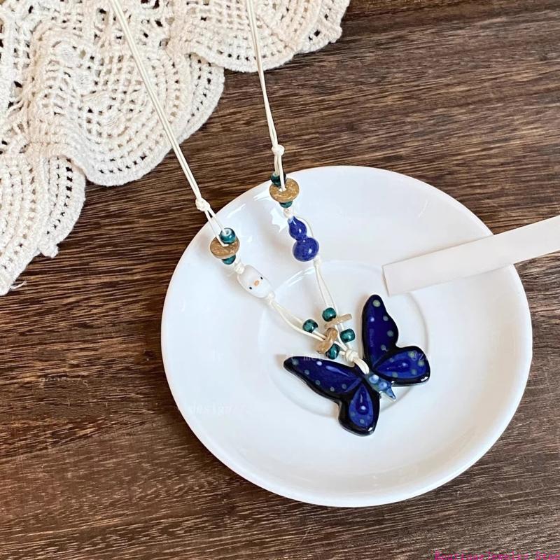 E1PE Kalung Pesona Kupu-kupu B - Women Formal Wear Ethnic ulasan dan harga
