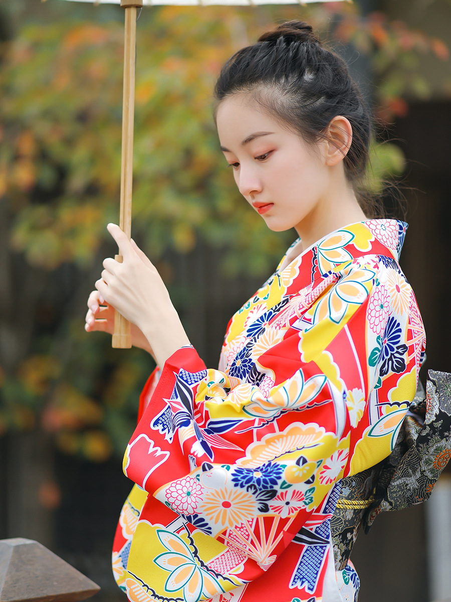 Kimono Tradisional Jepang Wani - Japanese Women Formal Wear ulasan dan harga