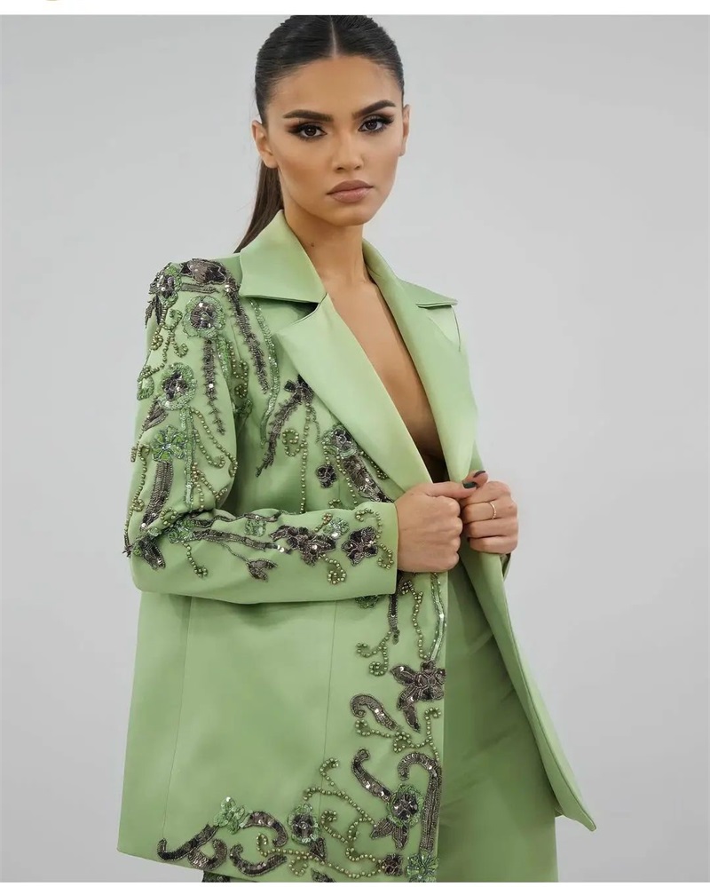 Setelan pakaian wanita Satin h - Women'S Green Formal Wear ulasan dan harga