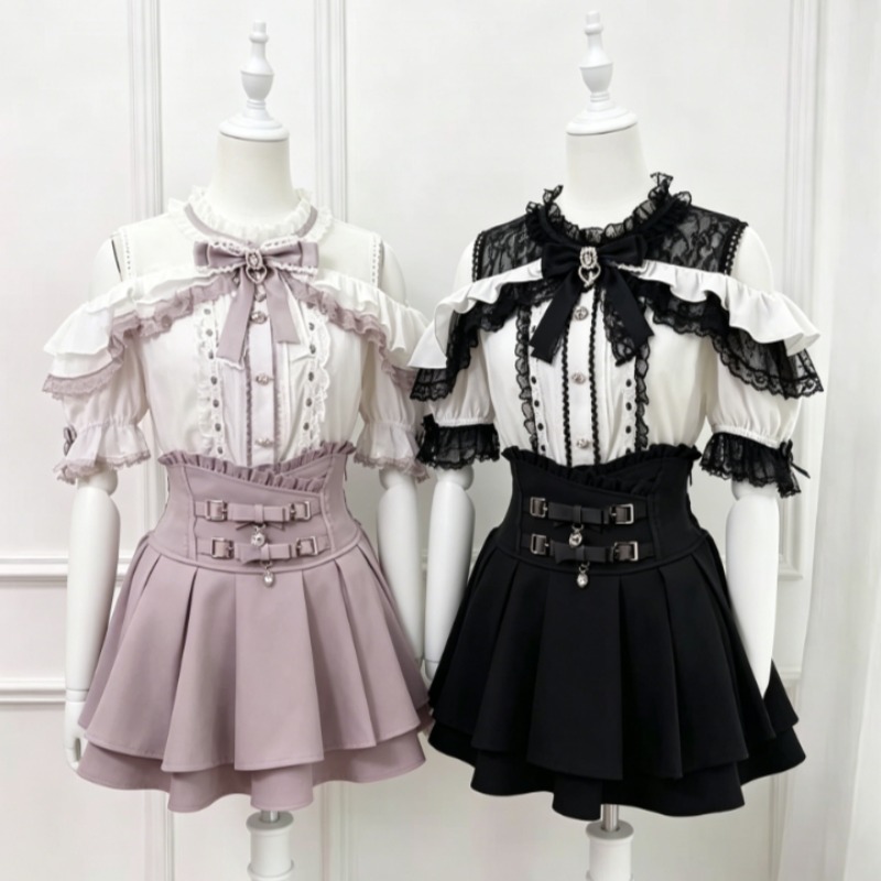 Blus Lolita Jepang Kawaii Wani - Japanese Women Formal Wear ulasan dan harga