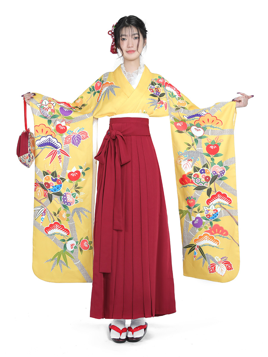 Set Kimono Jepang Wanita Gaya  - Japanese Women Formal Wear ulasan dan harga